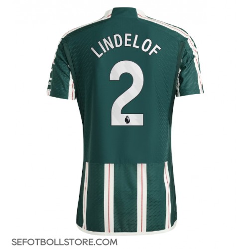 Manchester United Victor Lindelof #2 Replika Bortatröja 2023-24 Kortärmad